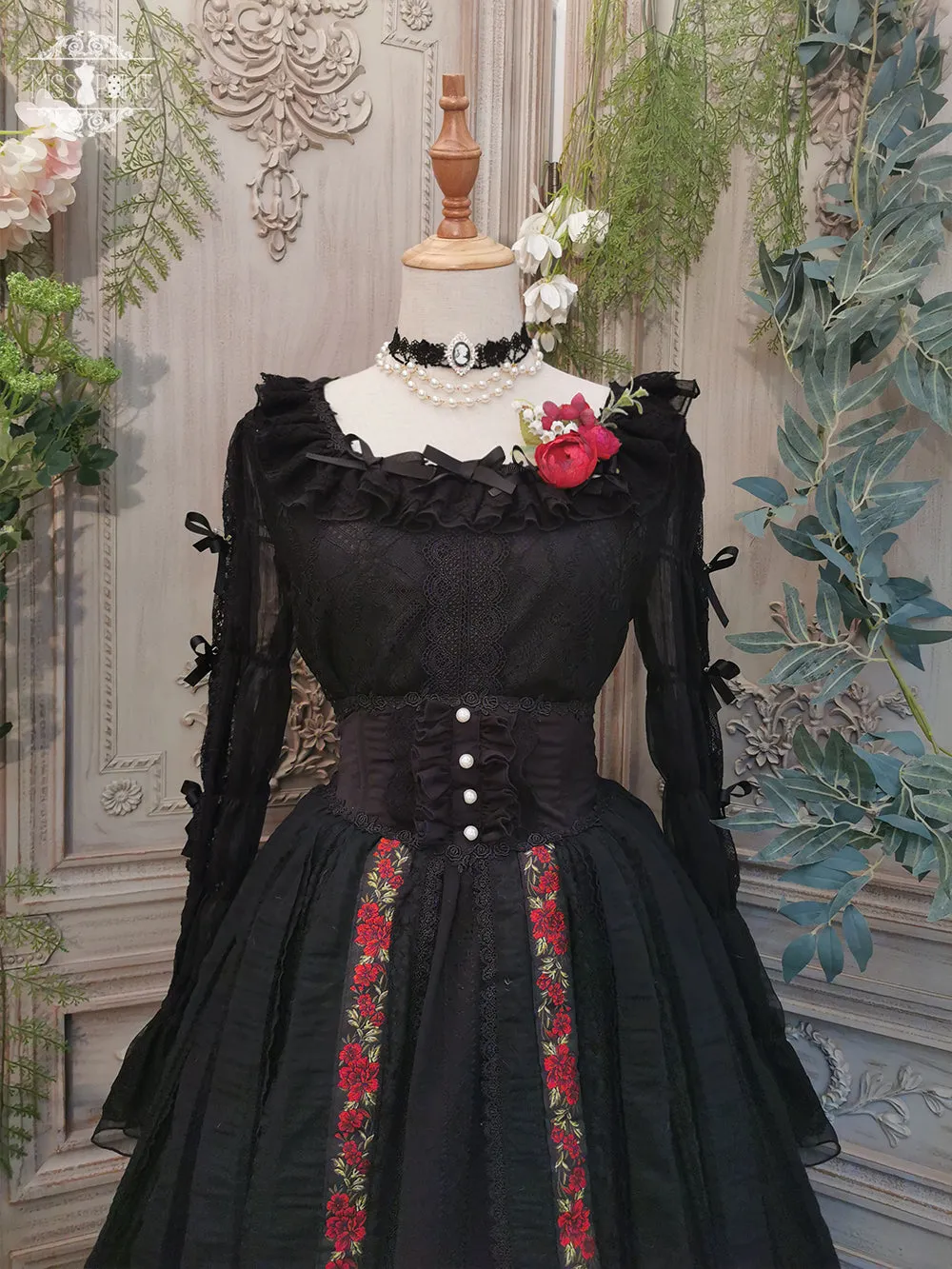 Miss Point~The Sally Gardens~Fish Bone High Waist Lolita Skirt