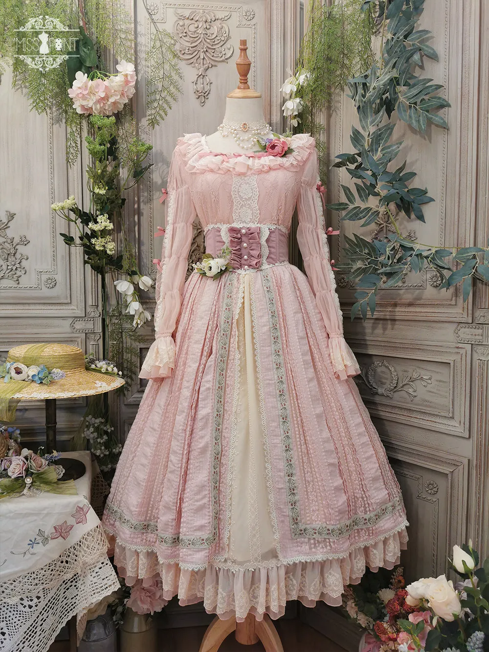 Miss Point~The Sally Gardens~Fish Bone High Waist Lolita Skirt