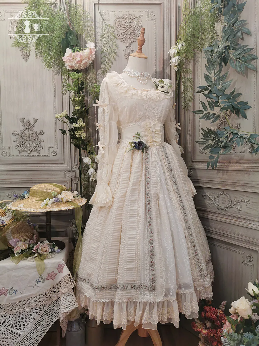 Miss Point~The Sally Gardens~Fish Bone High Waist Lolita Skirt
