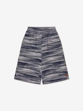 Missoni Boys Striped Jersey Shorts in Blue