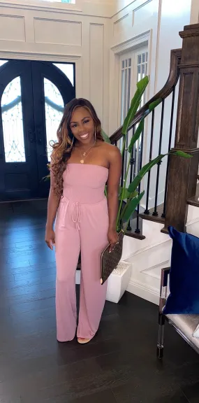 NEW Candy Girl Jumpsuit (Light Rose)