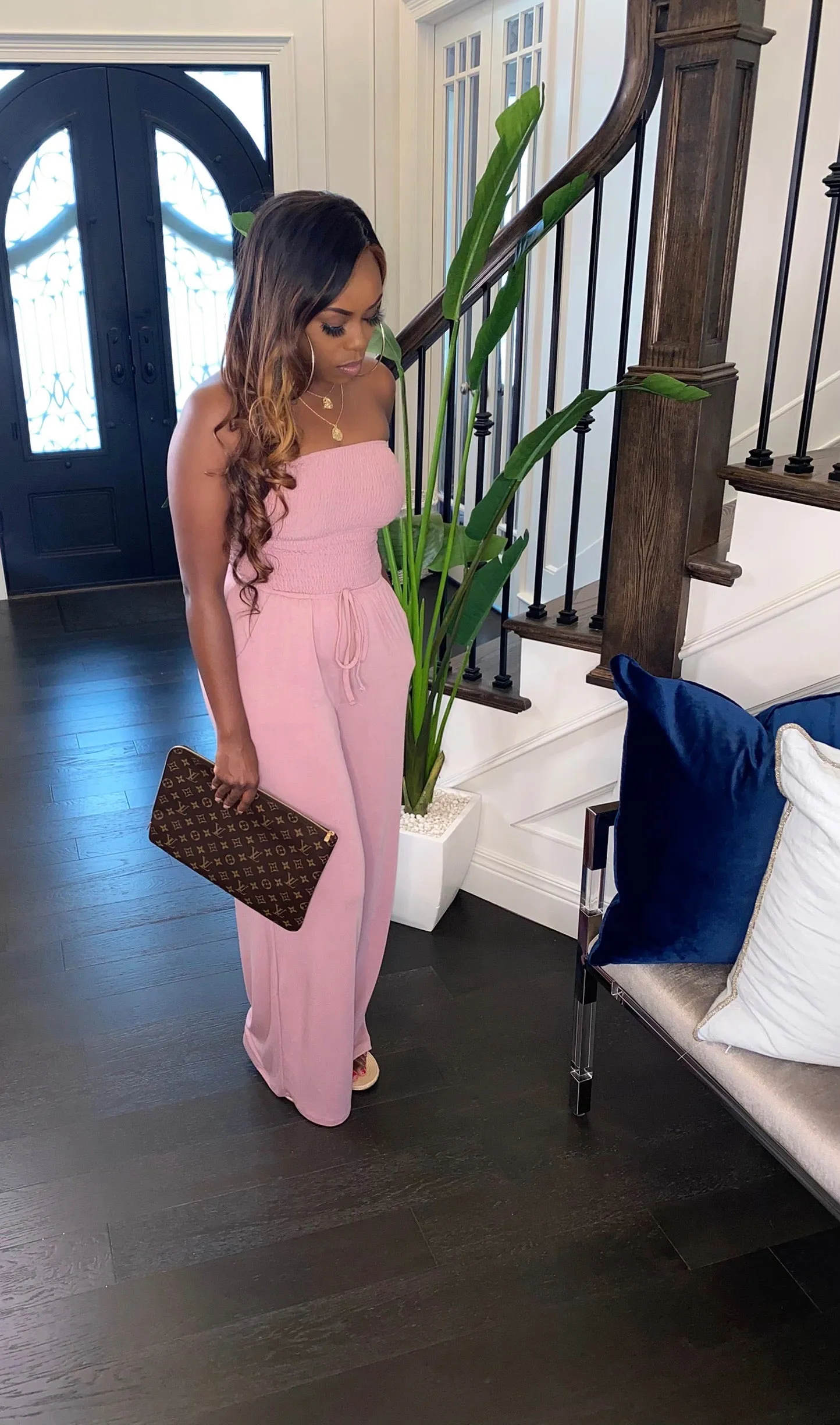 NEW Candy Girl Jumpsuit (Light Rose)