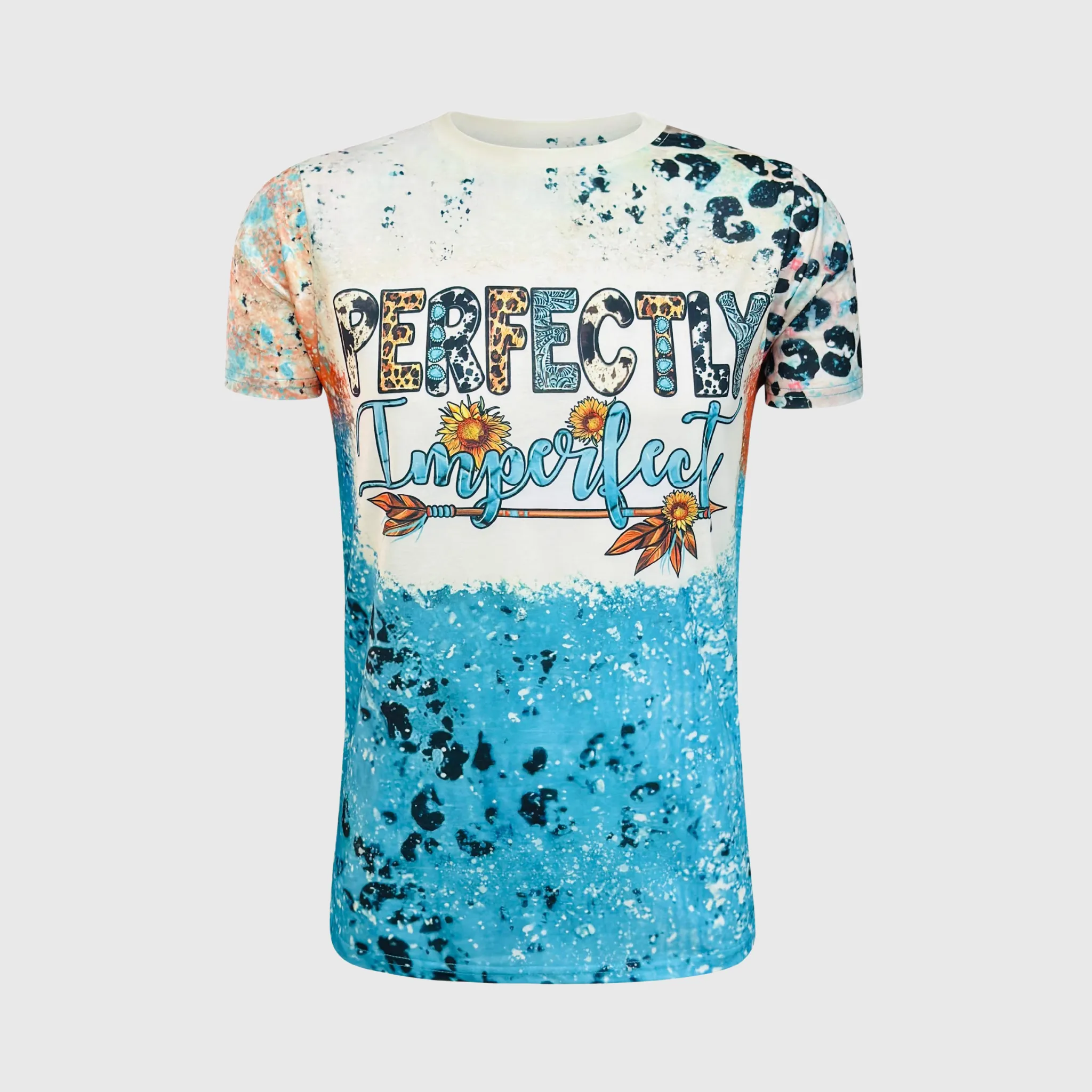 Perfectly Imperfect Pastel Faux Bleached Top