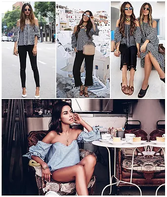 "Missy" off the shoulder casual loose blouse