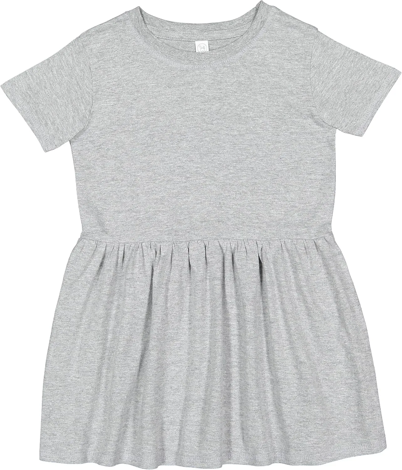 RABBIT SKINS Infant/Toddler Baby Girls Soft Fine Jersey Cotton Short Sleeve Dress