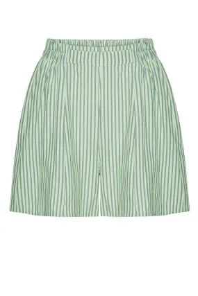 Randi Shorts - Green Striped