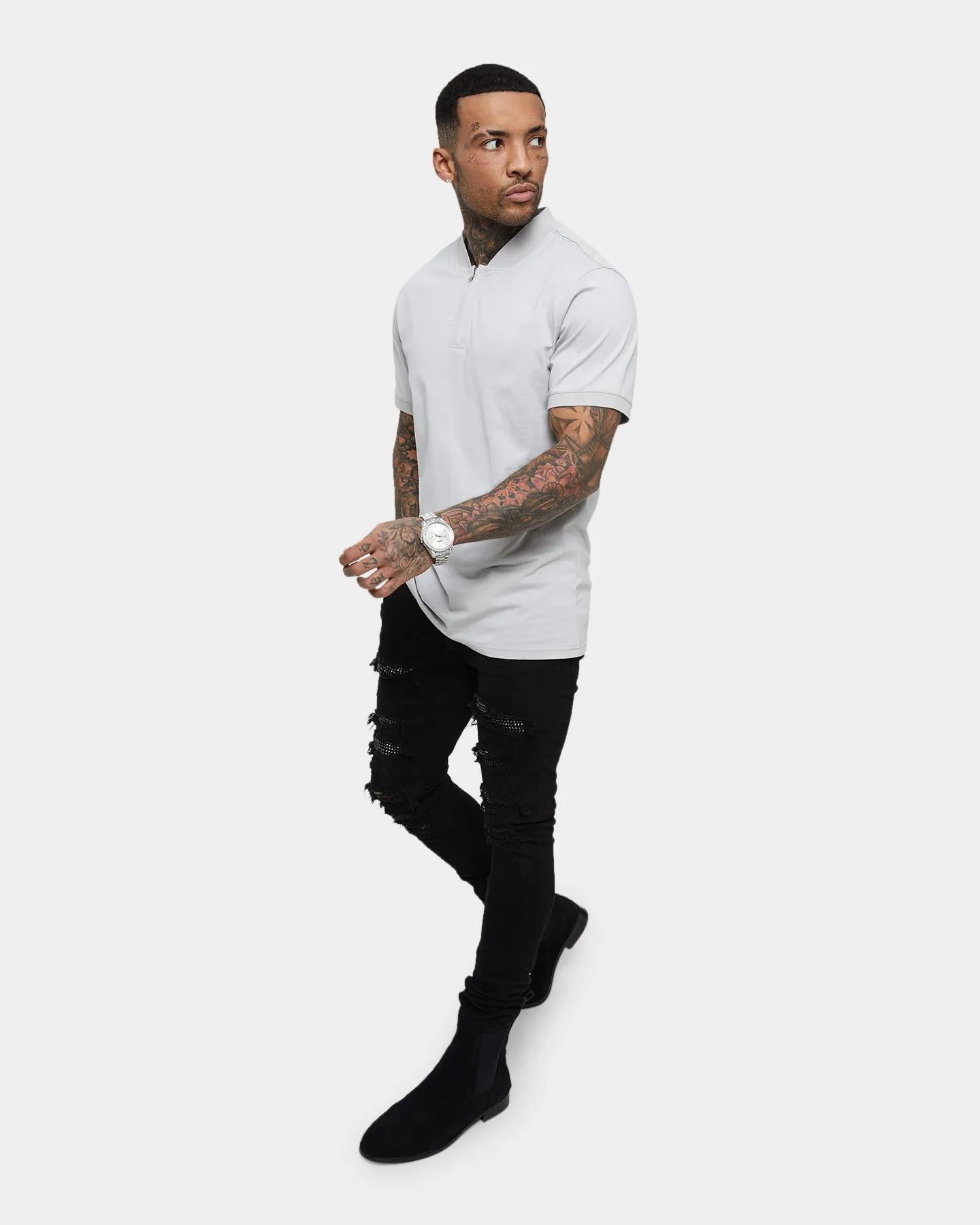 Saint Morta Levels Polo Shirt Light Grey