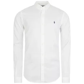 Slim Fit Long Sleeve Twill Sport Shirt