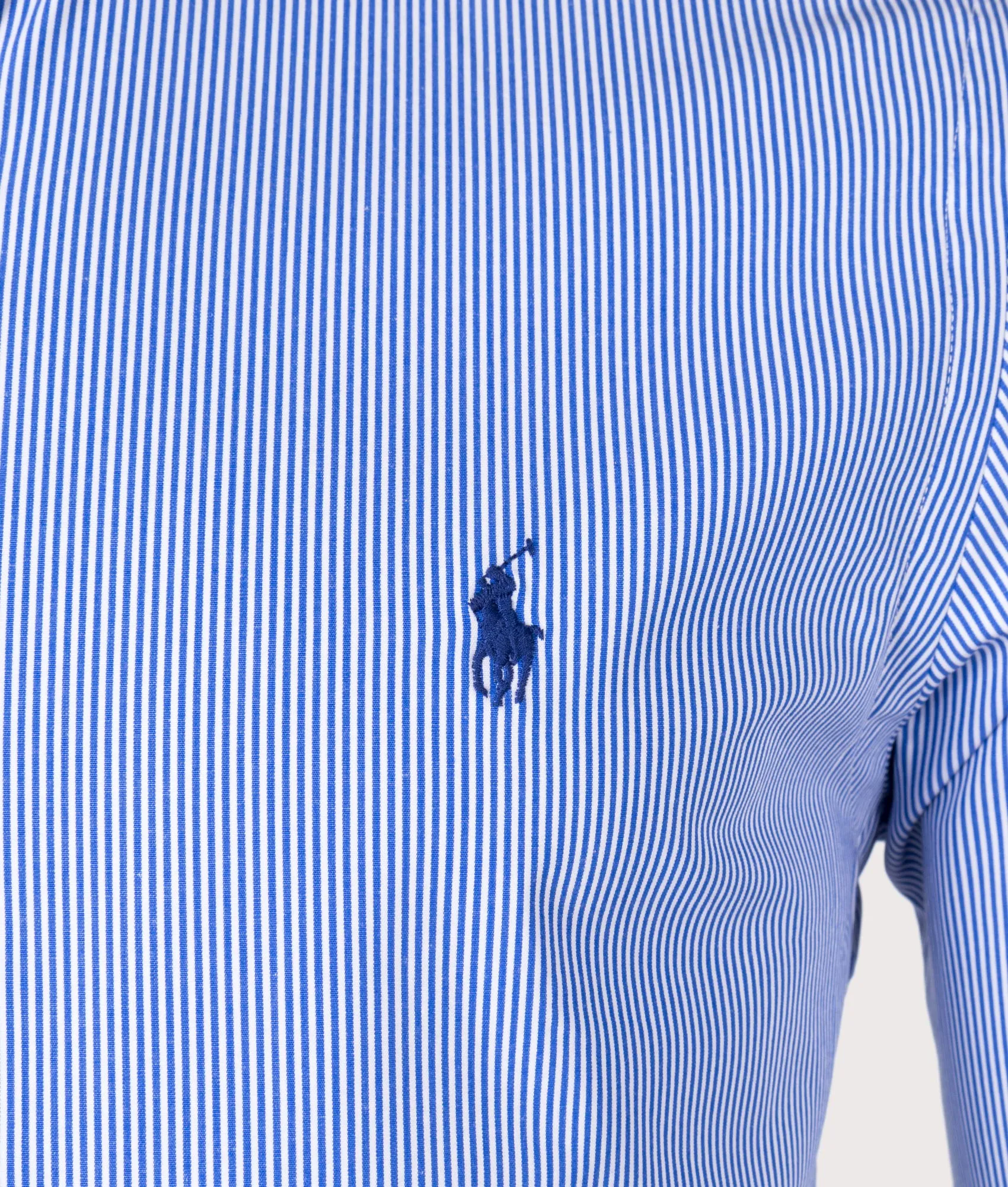 Slim Fit Striped Stretch Poplin Shirt