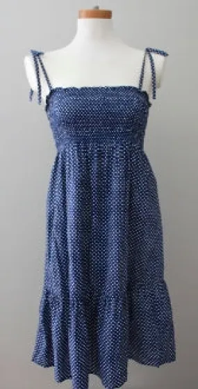 Soft Summer Blue Dot Sundress