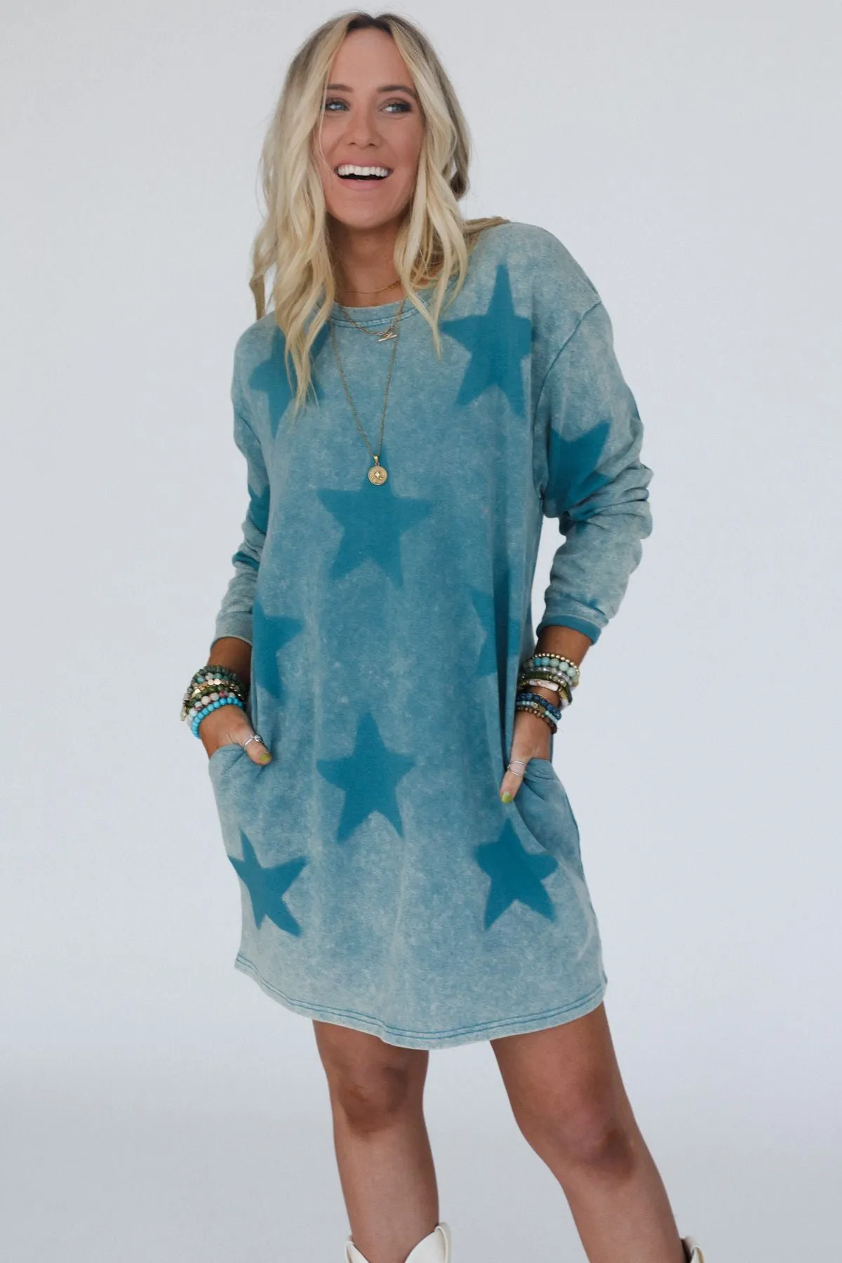 Starfall Dress - Teal