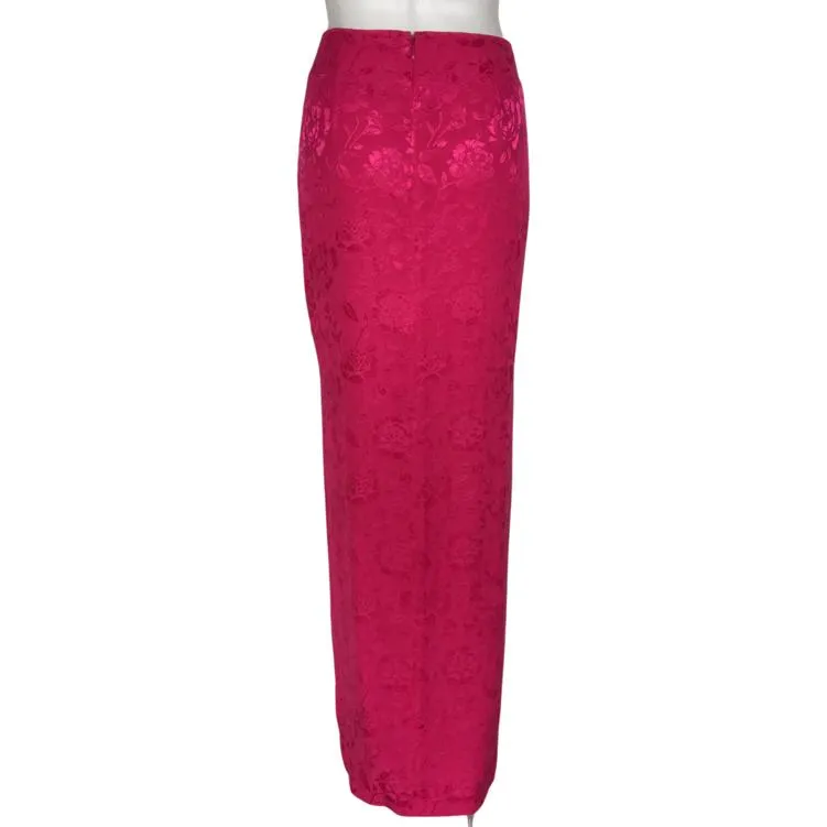 Staud Saman Floral Damask is a Straight Cut Skirt