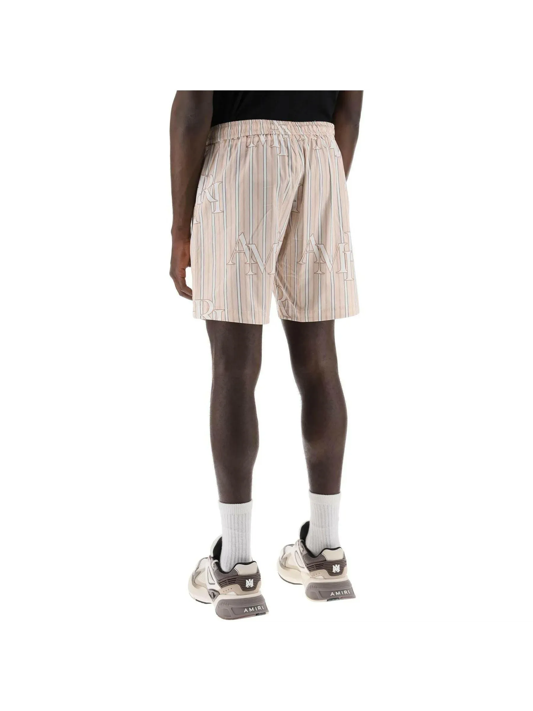 Striped Poplin Shorts