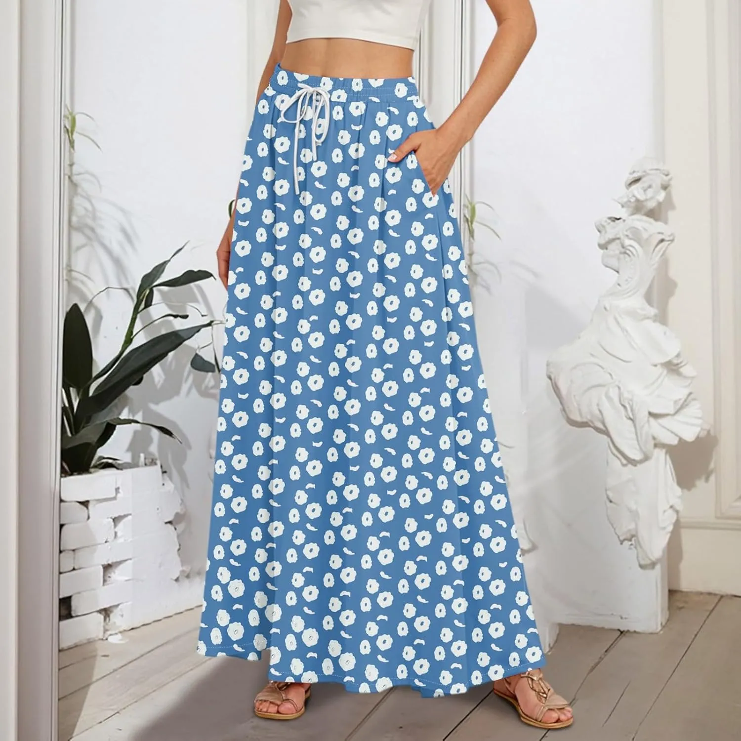 Summer Skirts for Women, Maxi Vacation Elegantes Beach Boho Womens Skirts