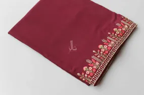 The Chic Embroidered Elegance - Red