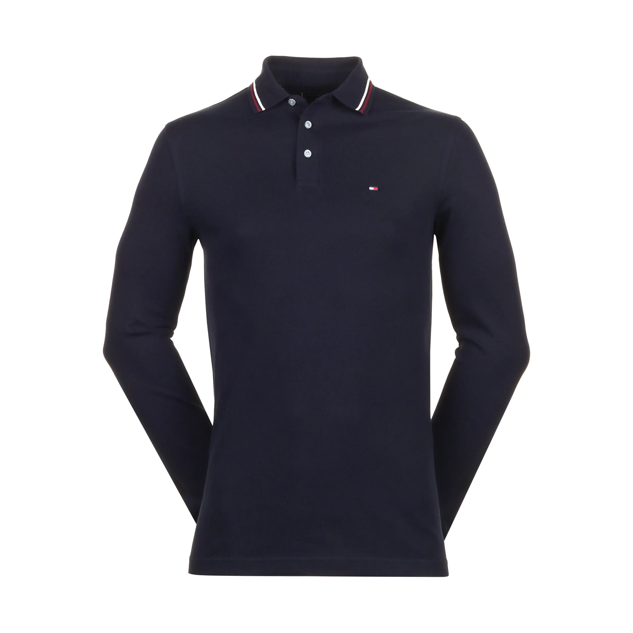 Tommy Hilfiger Tipped Slim Long Sleeve Polo Shirt