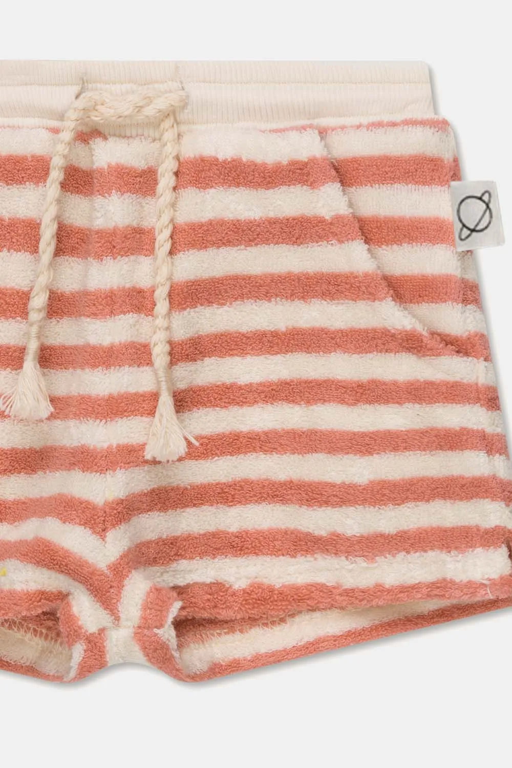 TOWELING STRIPE BABY SHORTS