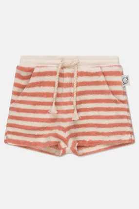 TOWELING STRIPE BABY SHORTS
