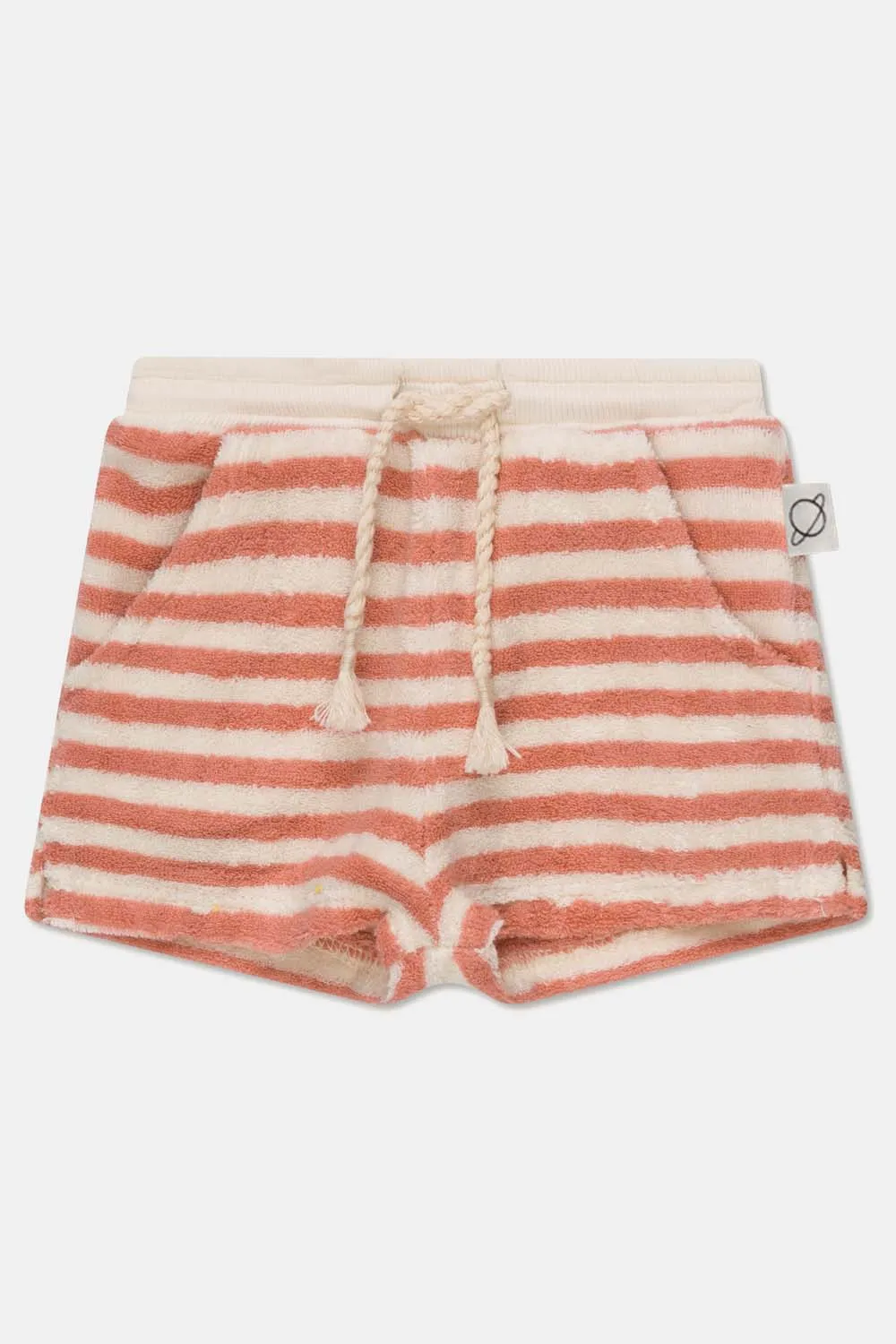 TOWELING STRIPE BABY SHORTS