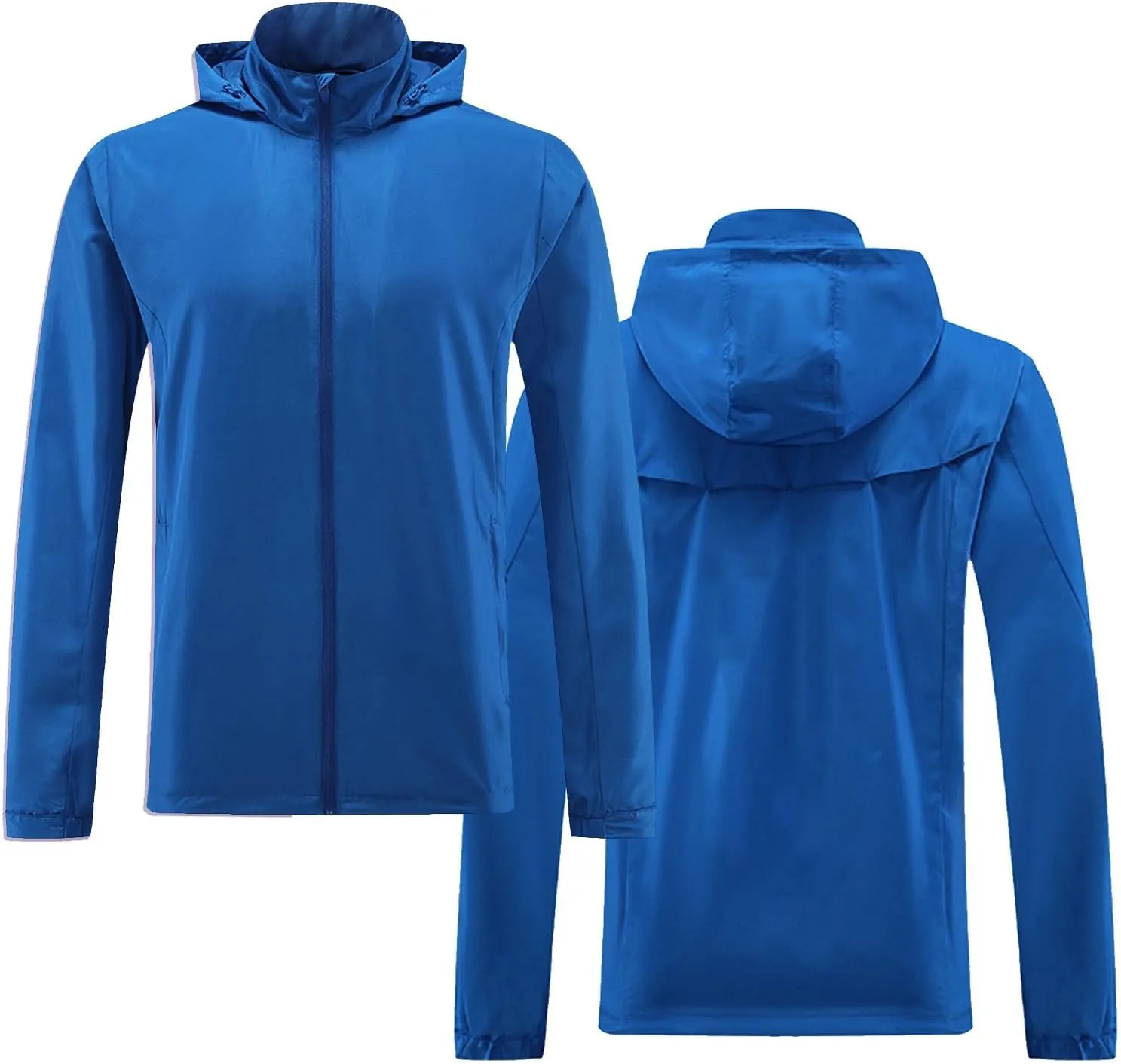 UPF 50  Sun Protection Shirt for Adults and Kids Quick Dry Windbreaker Waterproof Outdoor Full Zip Up Raincoat