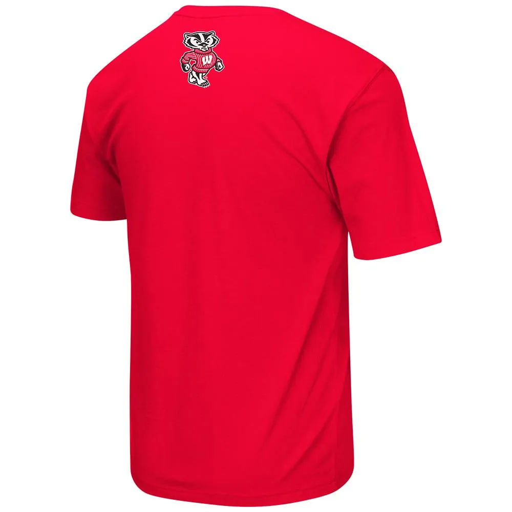 Wisconsin Badgers Colosseum Red Lightweight Breathable Active Workout T-Shirt