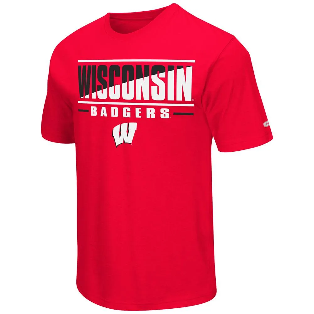 Wisconsin Badgers Colosseum Red Lightweight Breathable Active Workout T-Shirt