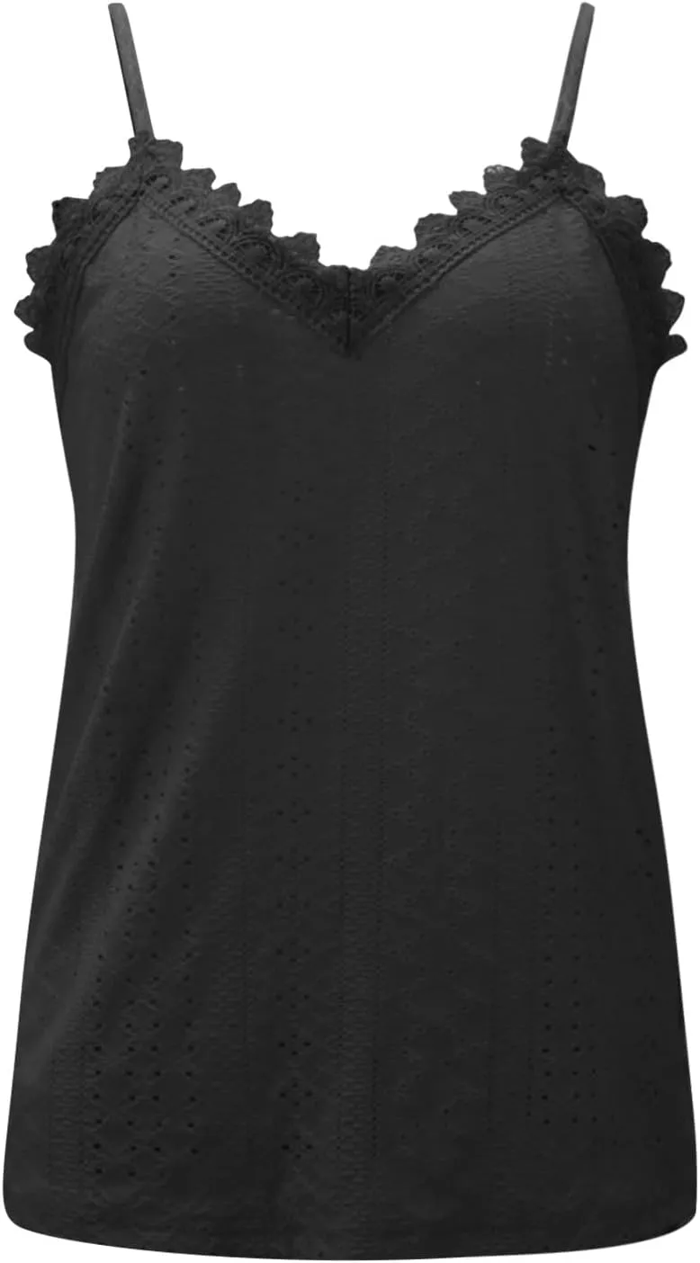 Women's Cotton Tank Top with Shelf Bra Breathable Holiday Quick Dry Adjustable Strap Camisole Basic Cami Tanks