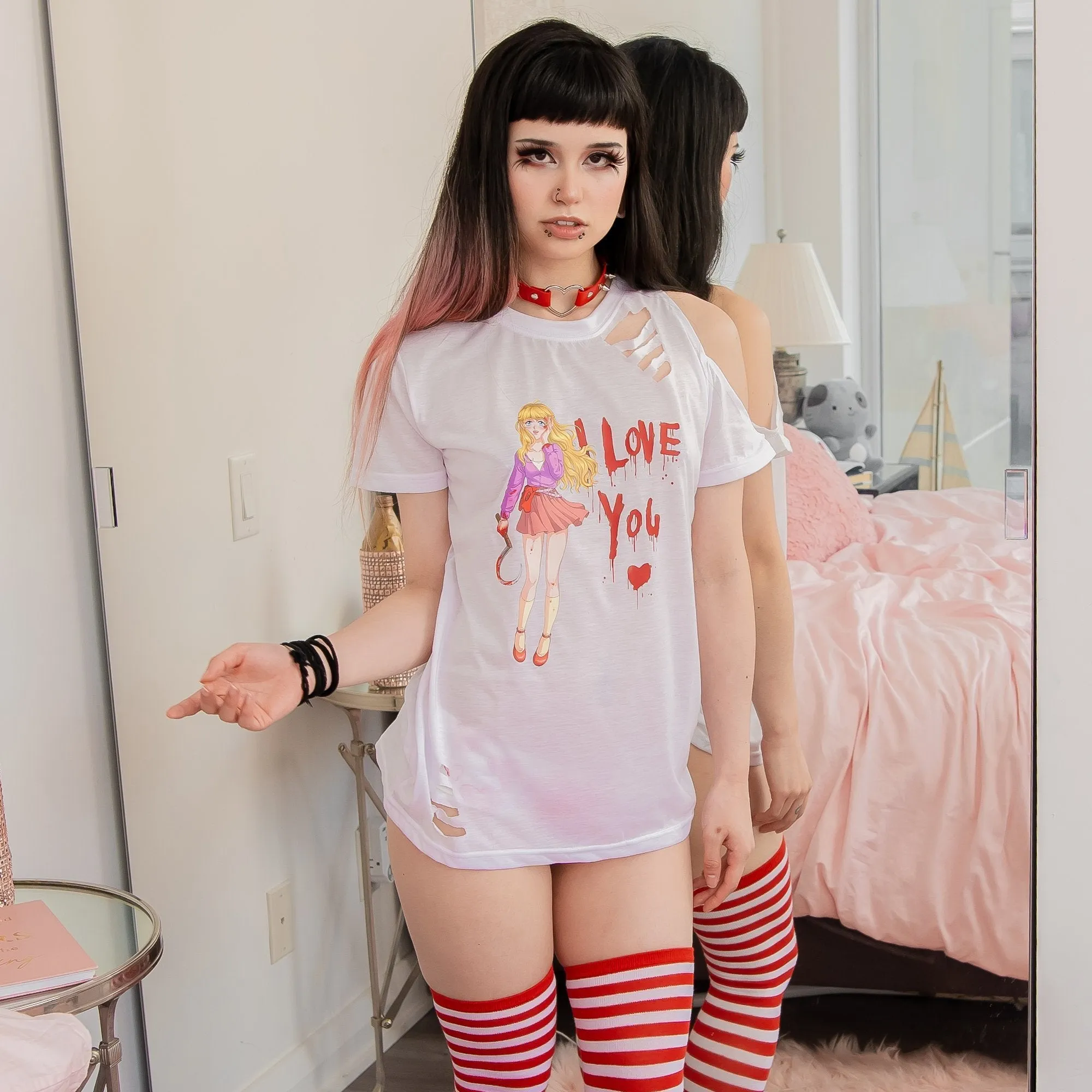 Yandere Distressed Shirt