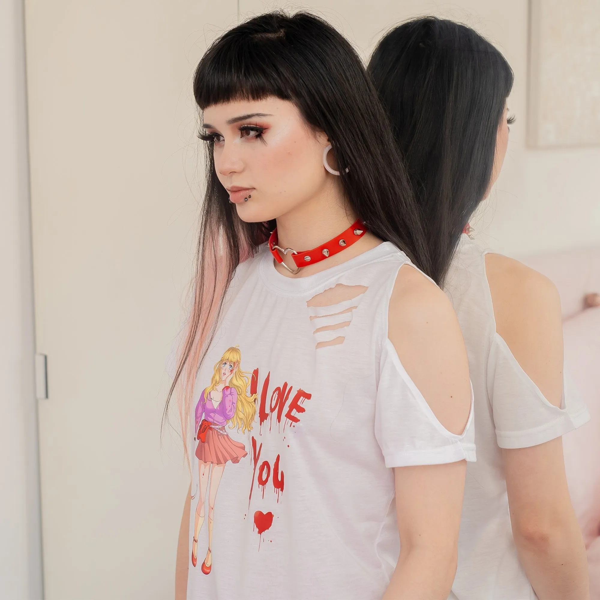 Yandere Distressed Shirt